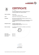 Borealis Compliance Certificate ISO 37301 - Compliance management systems EN
