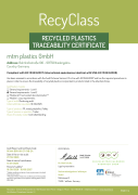 MTM RecyClass Certificate - Traceability