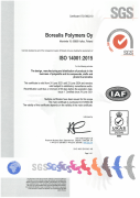 Borealis ISO 14001:2015 Certificate (Porvoo)
