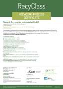 MTM RecyClass Certificate - Recycling Process