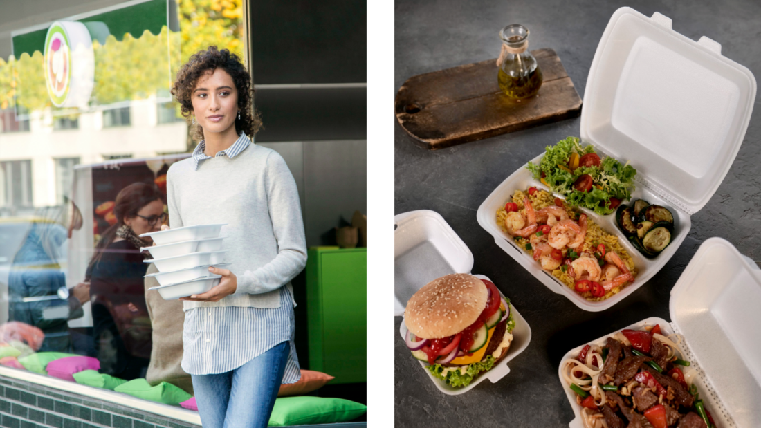 KreislaufLeicht™ XPP foam packaging offers the insulation, heat resistance, and hygiene required for food contact applications, while supporting recyclability.