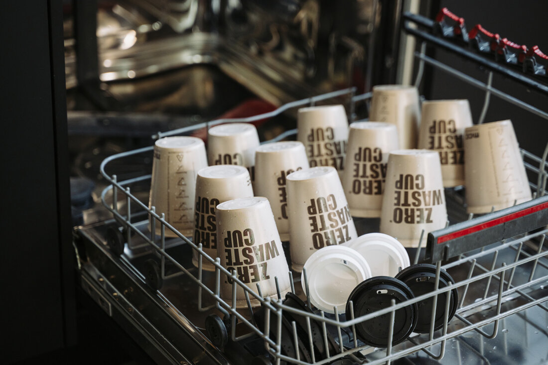 Zero Waste Cups are suitable for dishwasher and microwave use.