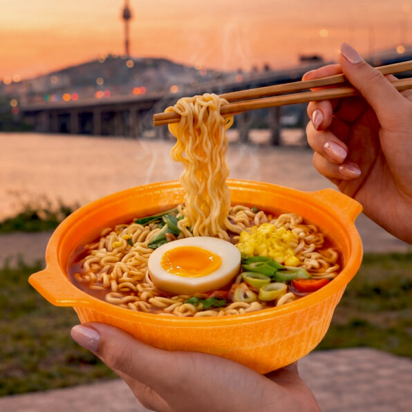 A hot, tasty, convenient meal, made possible by packaging designed to withstand heat.