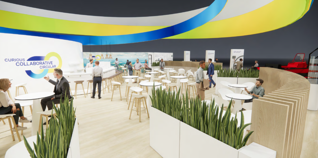 Borealis and Borouge stand design – for illustration purposes only