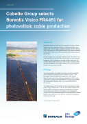 Cabelte Group selects Borealis Visico FR4451 for photovoltaic cable production