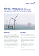 Borlink™ LS4201 S supporting submarine cable power transmission for the Windfloat Atlantic Portugal