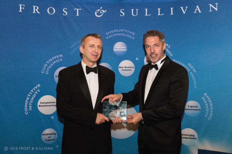Russell Tew, Healthcare New Business Development Manager, auf der Frost & Sullivan Award Ceremony, November 2016