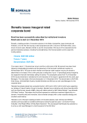 Borealis issues inaugural rated corporate bond