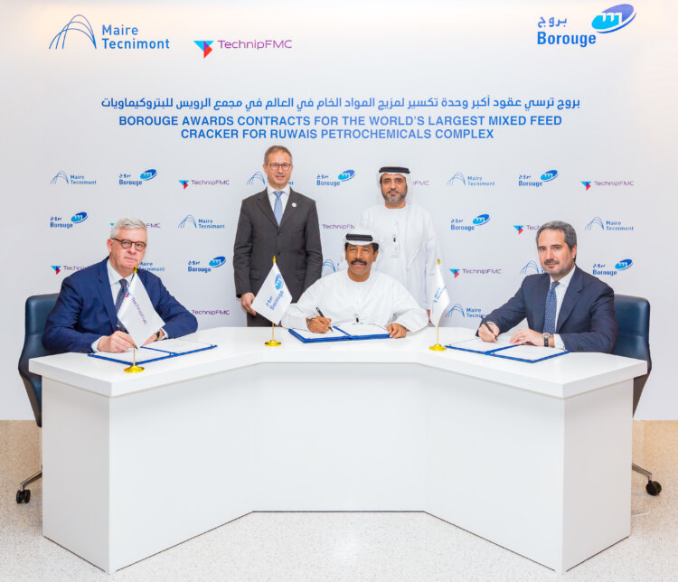 Signing ceremony: Borouge awards contracts for the world’s largest mixed feed cracker for Ruwais petrochemical complex