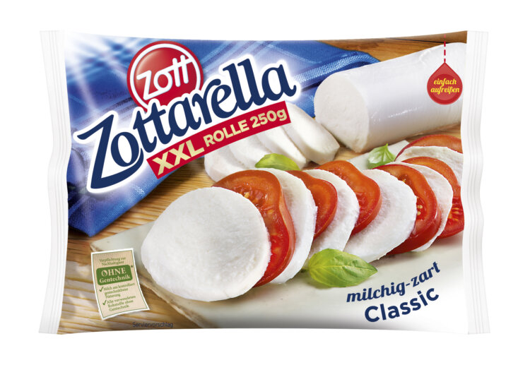 Photo: Innovative and sustainable multilayer packaging used for a specially sealed mozzarella packaging for ZOTT Gourmet Dairy