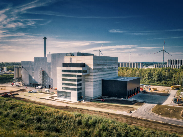 Foto: Biostoom Abfallkraftwerk in Beringen, Belgien.