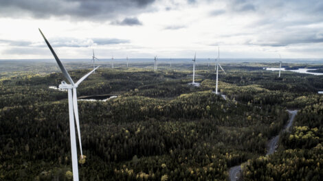 photo: Kronoberget wind farm in Sweden