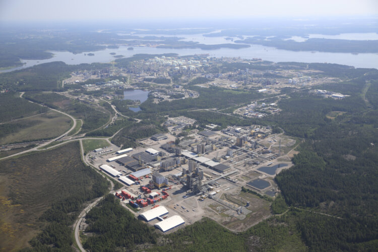 Photo: Borvida™ will be produced in various Borealis ISCC Plus certified production locations, including Porvoo, Finland.