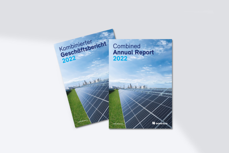 Photo: Borealis’ combined sustainability and financial report for the year 2022  is available in English and German language