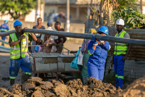 Photo: Borealis supports program to restore drinking water infrastructure in Beira, Mozambique after Cyclone Idai