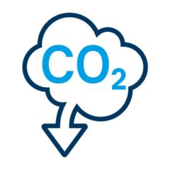 Icon CO2 emission target