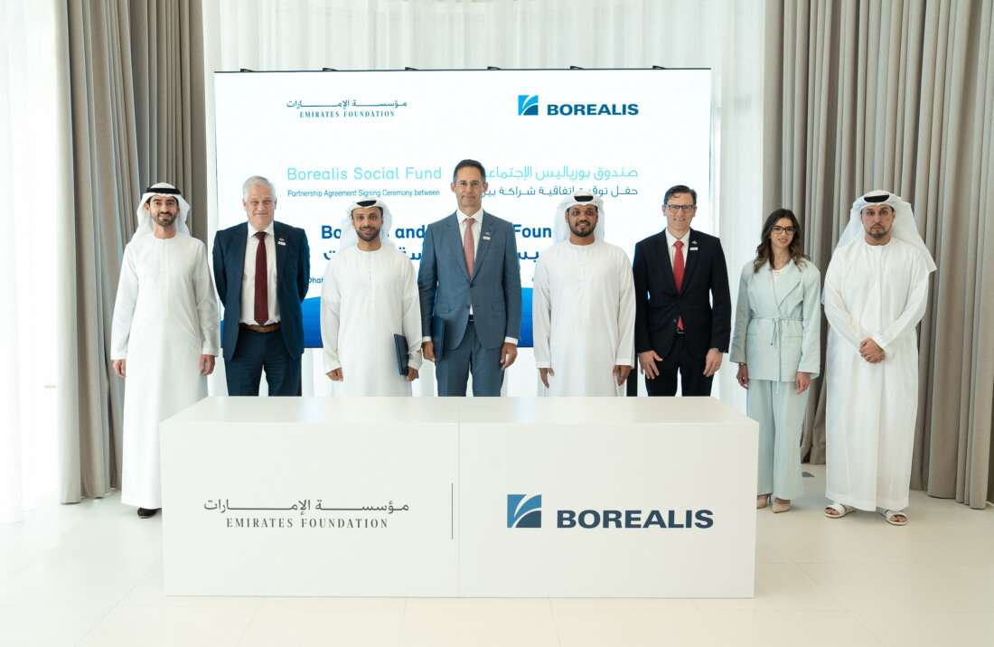 Photo: Borealis and the Emirates Foundation celebrate 15 years of purposeful partnership and social impact.