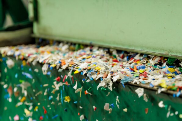 Photo: Shredded plastic waste