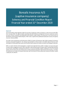 BIAS SFCR solvency and financial condition report 2020