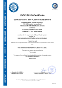 Ecoplast ISCC PLUS Certificate