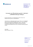 Information der Öffentlichkeit gemäß 12. BImSchV („Störfallverordnung“) Anhang V