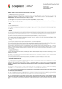 General Terms and Conditions of Sale Ecoplast