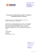 Information der Öffentlichkeit gemäß 12. BImSchV („Störfallverordnung“) Anhang V