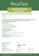 Ecoplast RecyClass Certificate - Recycling Process