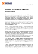 KKDIK Compliance statement